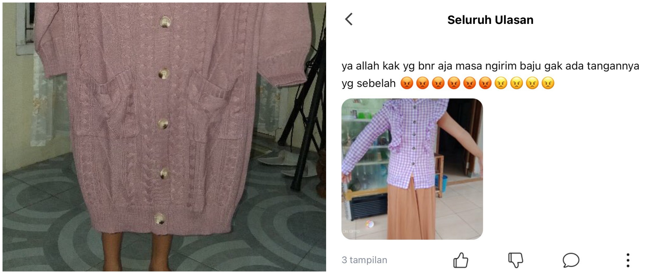 11 Potret lucu cewek cobain barang dari online shop, bikin nyengir