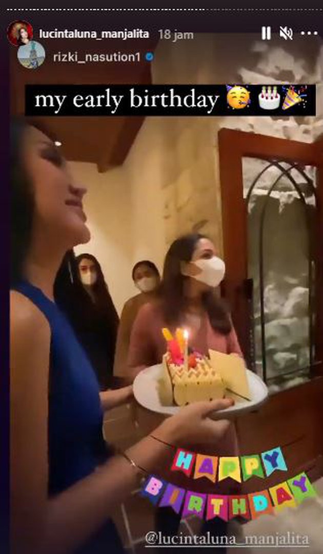 6 Momen ulang tahun Lucinta Luna ke-32, dapat buket uang ratusan juta