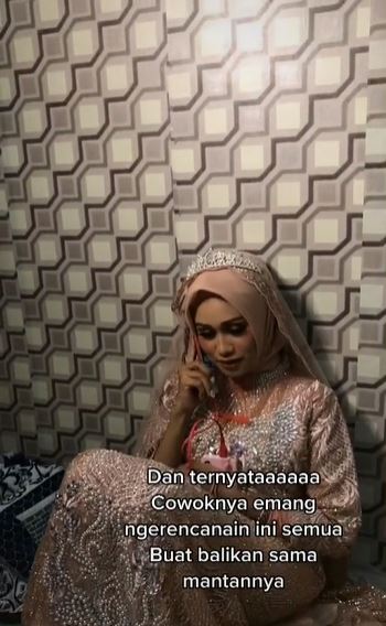 Viral wanita ditinggal kekasih balikan dengan mantan saat prewedding