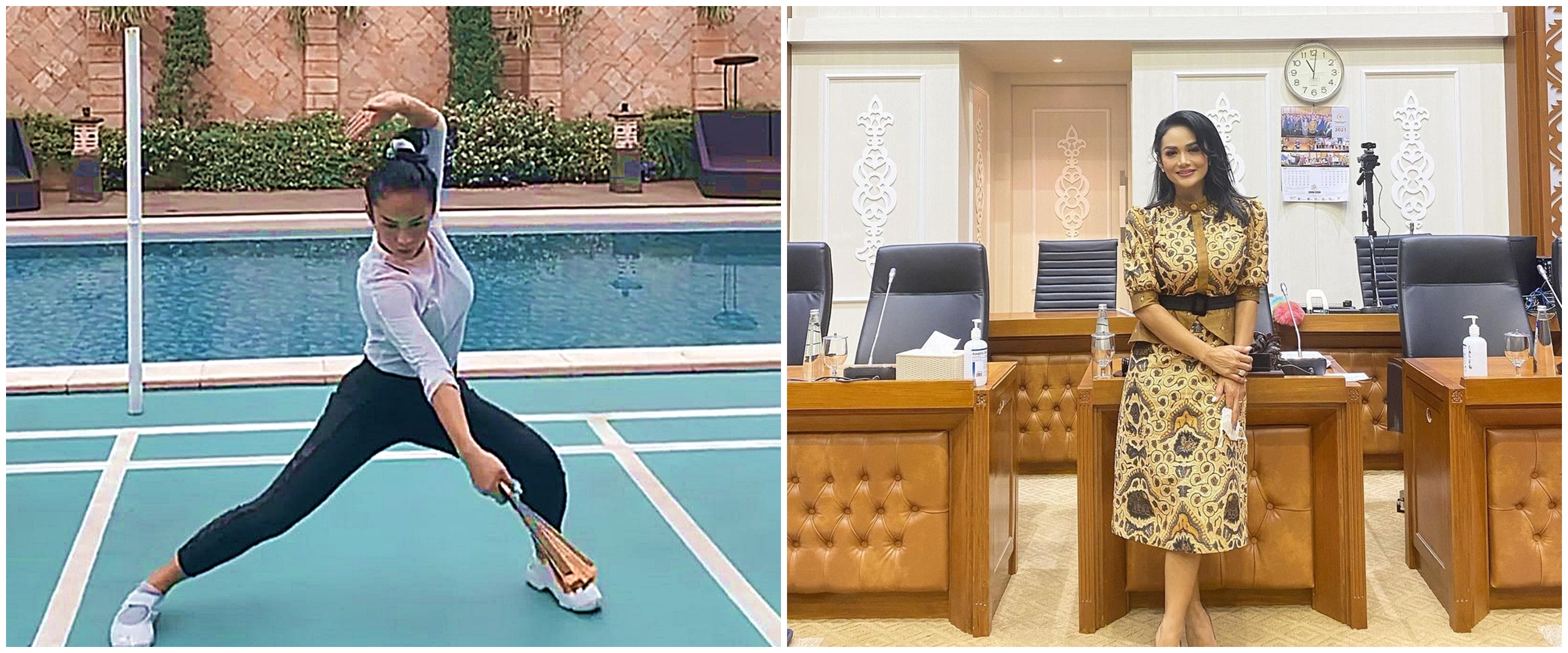 10 Momen Krisdayanti berlatih wushu, luwes peragakan jurus