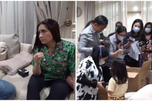 10 Momen Raffi Nagita bagi-bagi kalung kesehatan, harganya fantastis