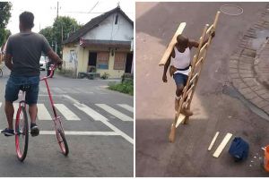 10 Momen lucu orang uji keseimbangan ini bikin geleng kepala