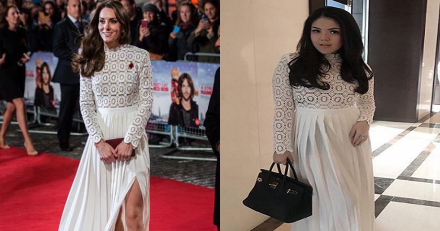 Gaya 9 seleb kembaran baju dengan Kate Middleton, Nagita bak bangsawan