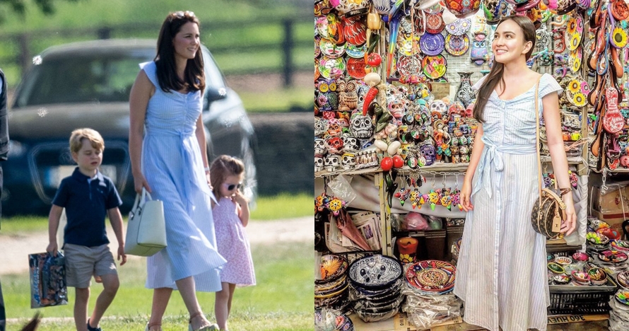 Gaya 9 seleb kembaran baju dengan Kate Middleton, Nagita bak bangsawan