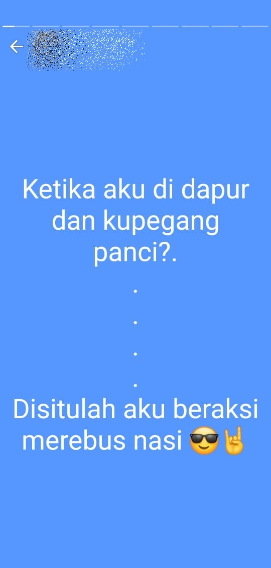 10 Status WA lucu orang masak ini bikin dahi berkerut