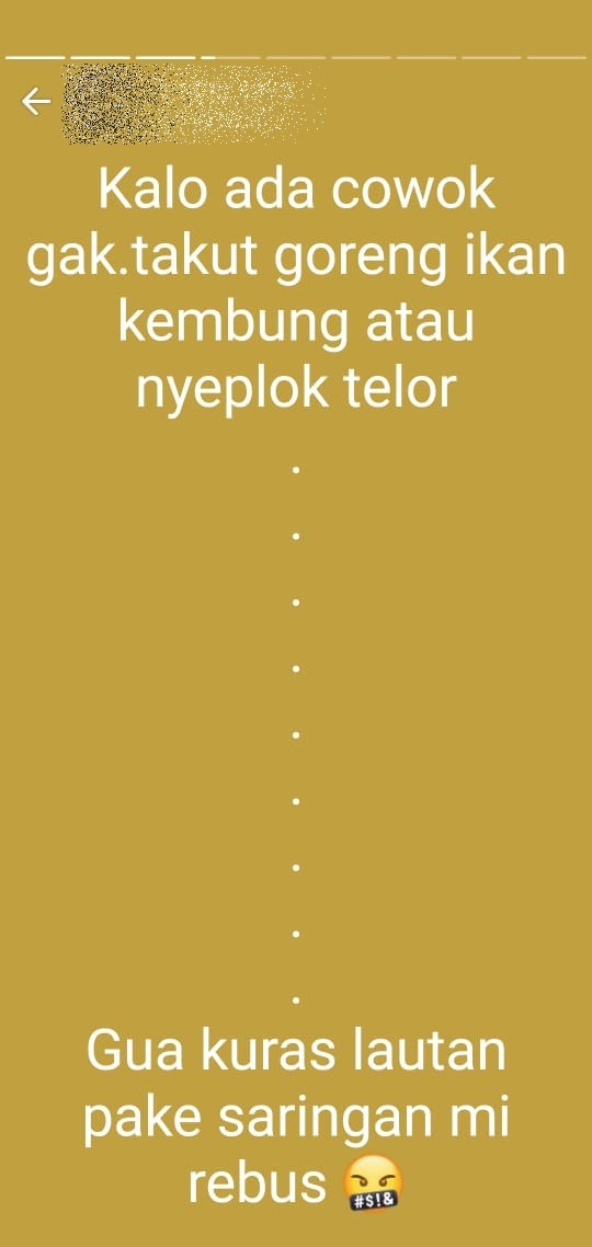 10 Status WA lucu orang masak ini bikin dahi berkerut