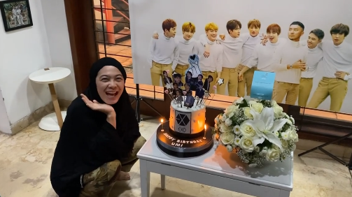 9 Momen kejutan ulang tahun Dian Ayu Lestari, meriah bertema EXO