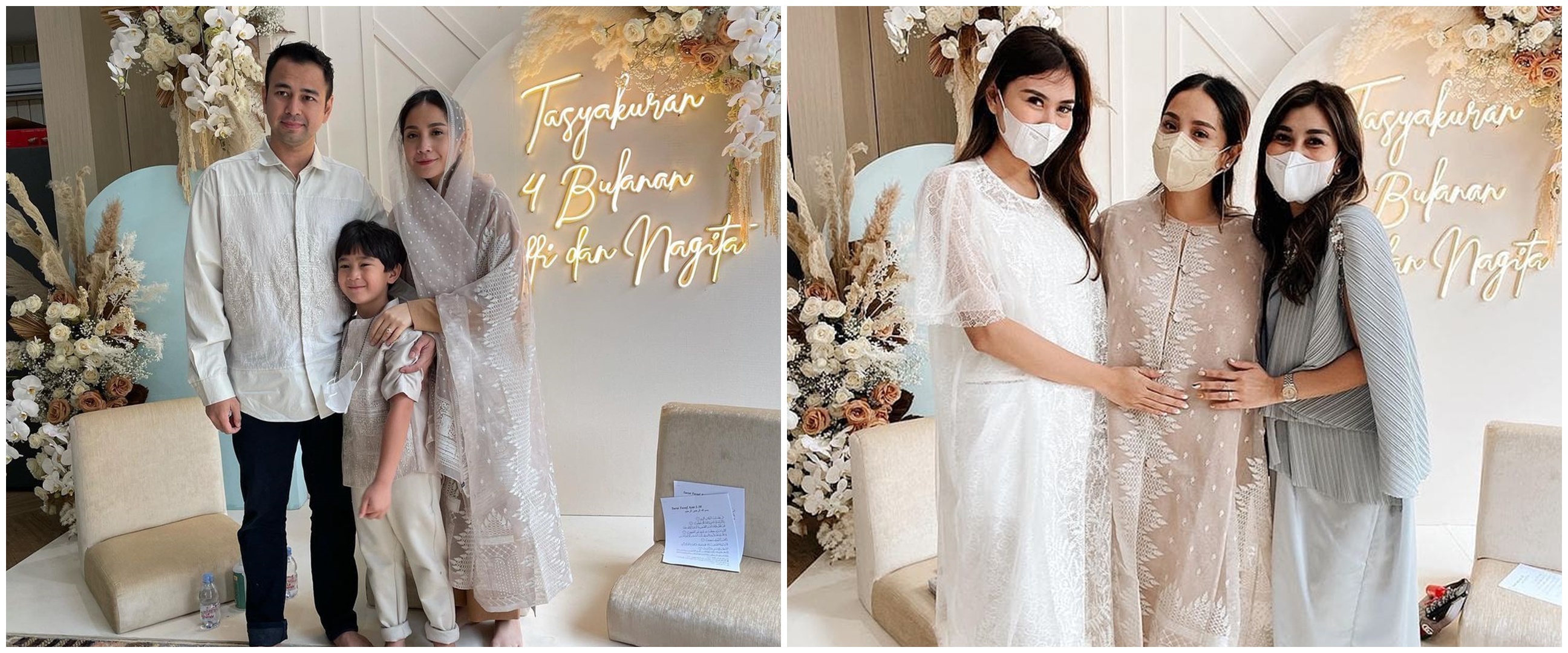 10 Momen tasyakuran 4 bulan kehamilan Nagita Slavina, penuh doa