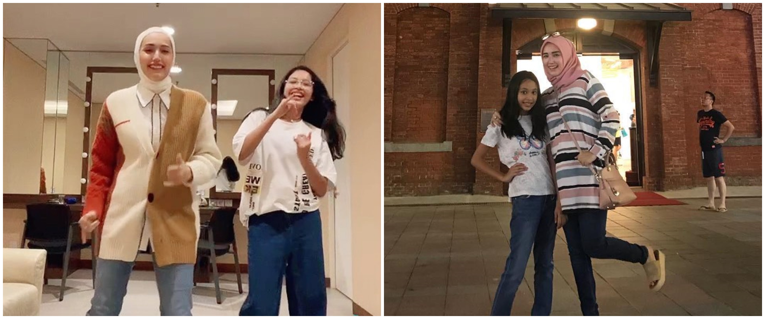 10 Potret kompak Adelia Pasha dan Shakiena Azalea, putri sambungnya