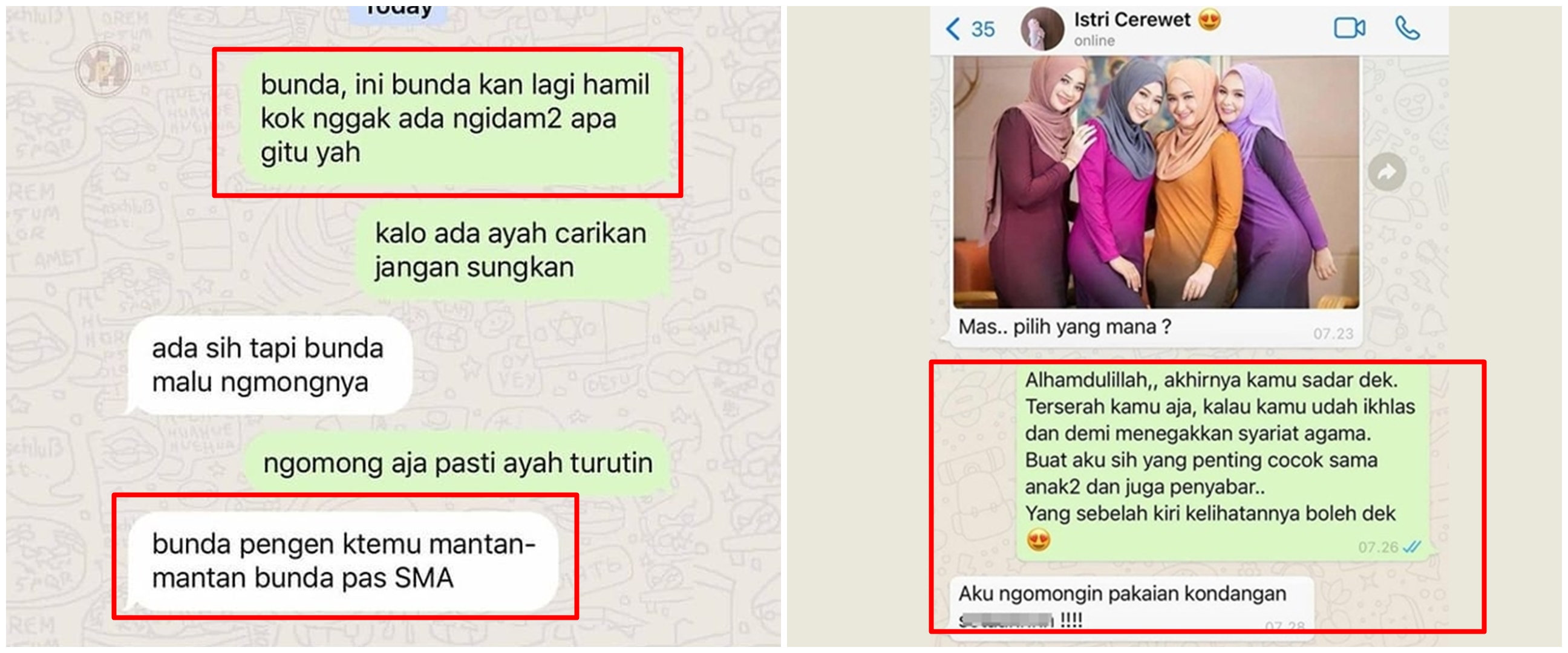 10 Chat lucu tanya jawab suami istri ini endingnya kocak abis