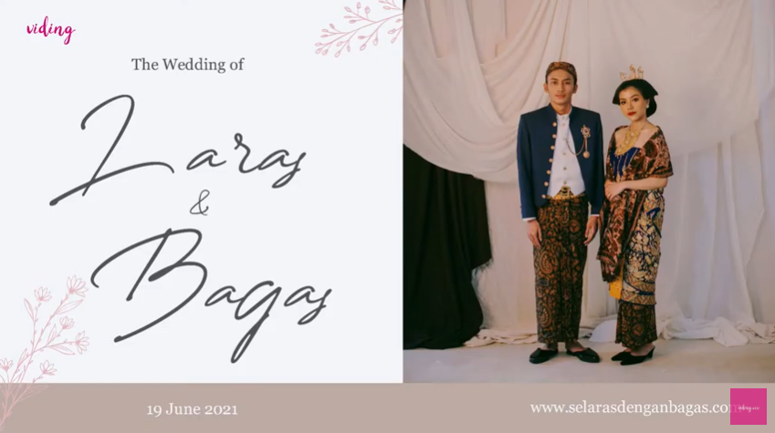 17 Momen pernikahan Irshadi Bagas 'Farel di Heart Series' dan Laras