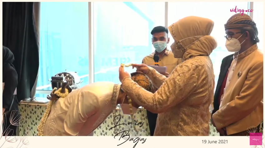 17 Momen pernikahan Irshadi Bagas 'Farel di Heart Series' dan Laras