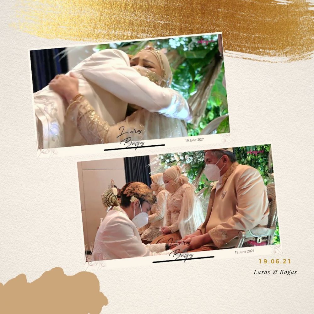 17 Momen pernikahan Irshadi Bagas 'Farel di Heart Series' dan Laras