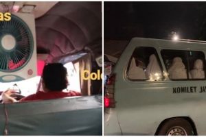 10 Penampakan lucu di angkot ini bikin dahi berkerut heran