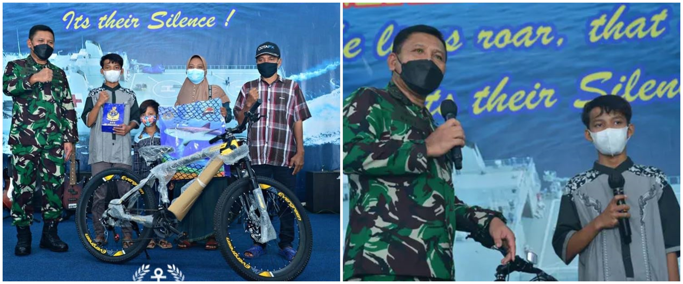 Kisah remaja 14 tahun terapung 3 jam di laut, dihadiahi sepeda TNI AL