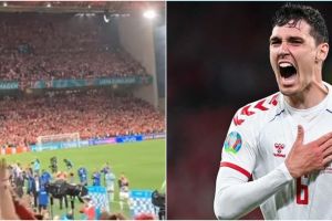Laga Euro Denmark vs Russia dipenuhi penonton, bak tak ada Covid-19