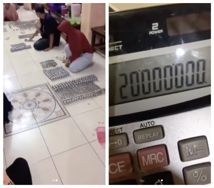 Viral aksi nabung uang di drum, pas dibongkar jumlahnya fantastis