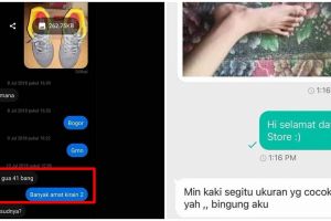 10 Chat lucu beli sepatu di online shop ini bikin geleng kepala