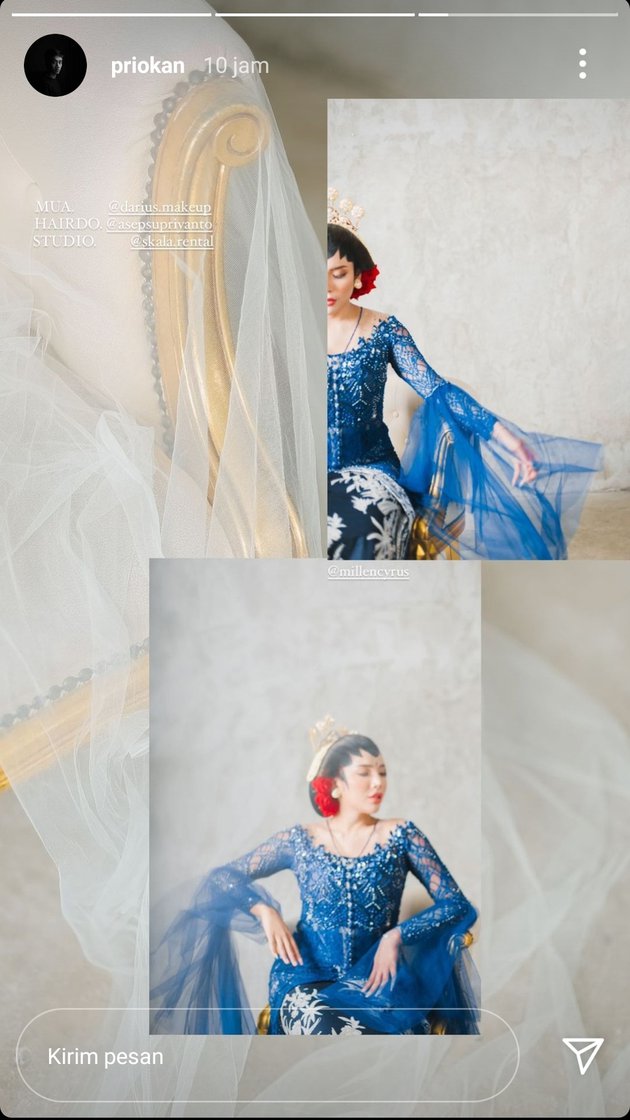 9 Potret Millen Cyrus kenakan busana pengantin Jawa, cantik menawan