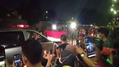 Momen pilu pelepasan jenazah nakes Wisma Atlet gugur karena Covid-19