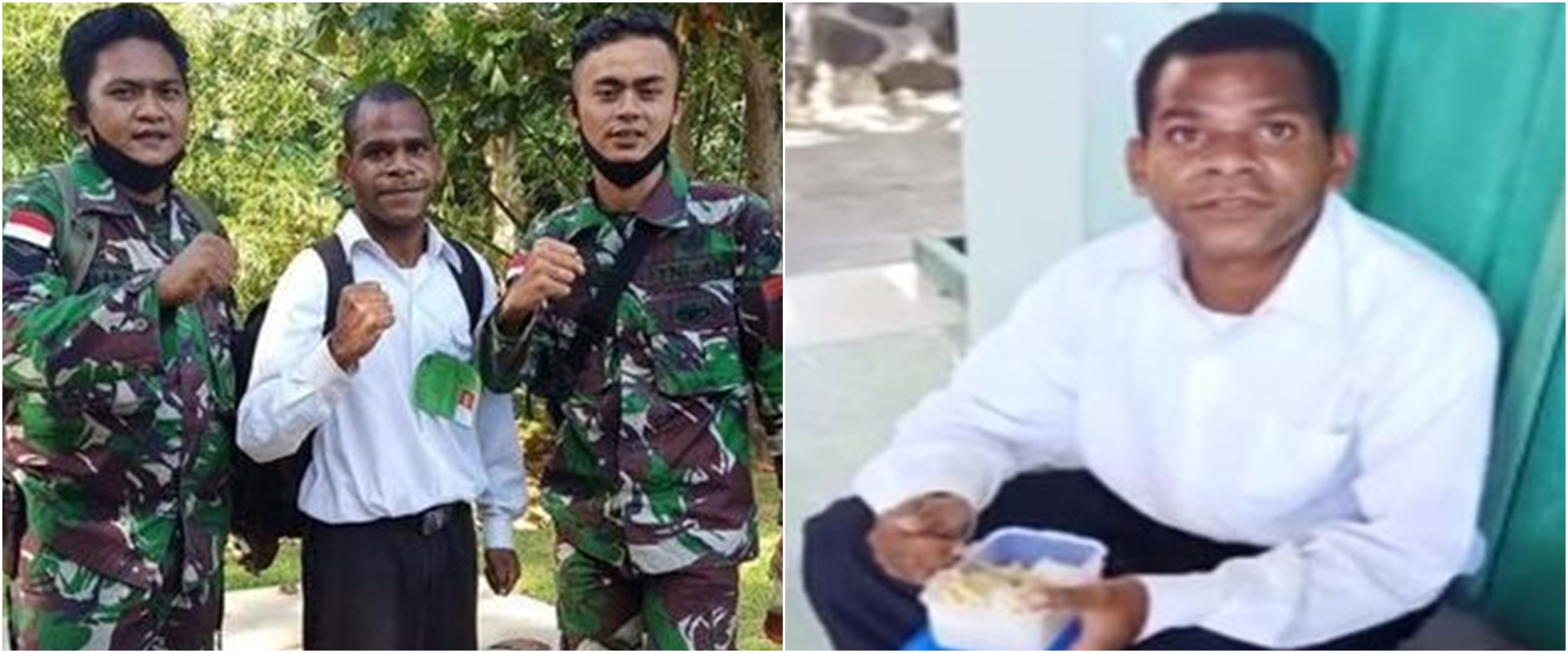 Ingat pemuda tes TNI berbekal nasi tahu, ini potretnya pakai seragam