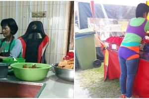 10 Potret lucu emak-emak lagi jualan ini bikin cekikikan