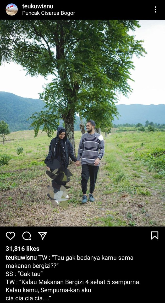 10 Caption jokes bapak-bapak ala Teuku Wisnu, receh abis
