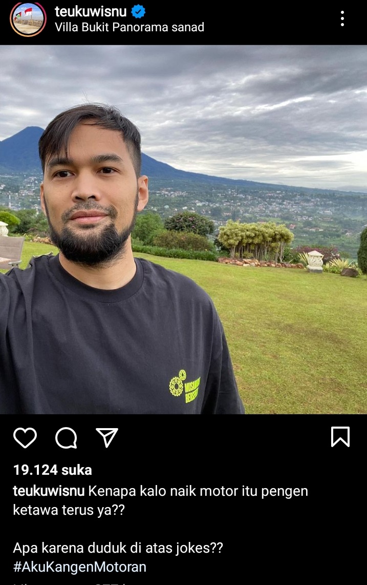 10 Caption jokes bapak-bapak ala Teuku Wisnu, receh abis