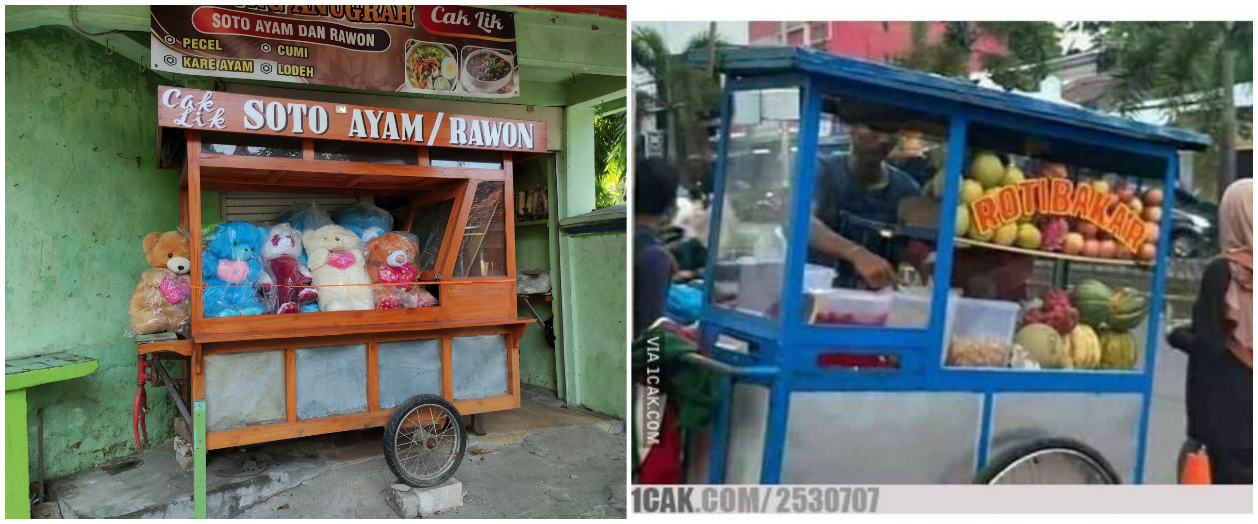 10 Potret isi gerobak jualan ini bikin pembeli auto bingung