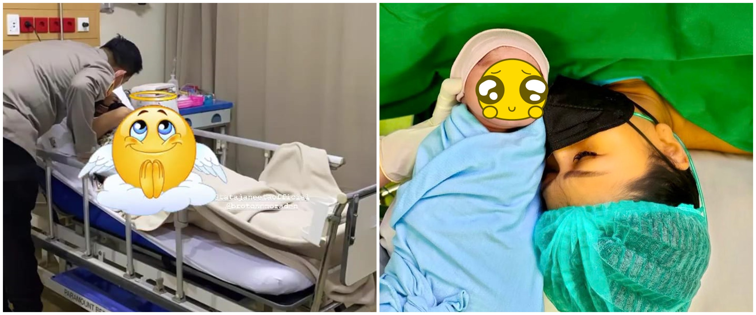 9 Momen haru Tata Janeeta melahirkan, penuh perjuangan