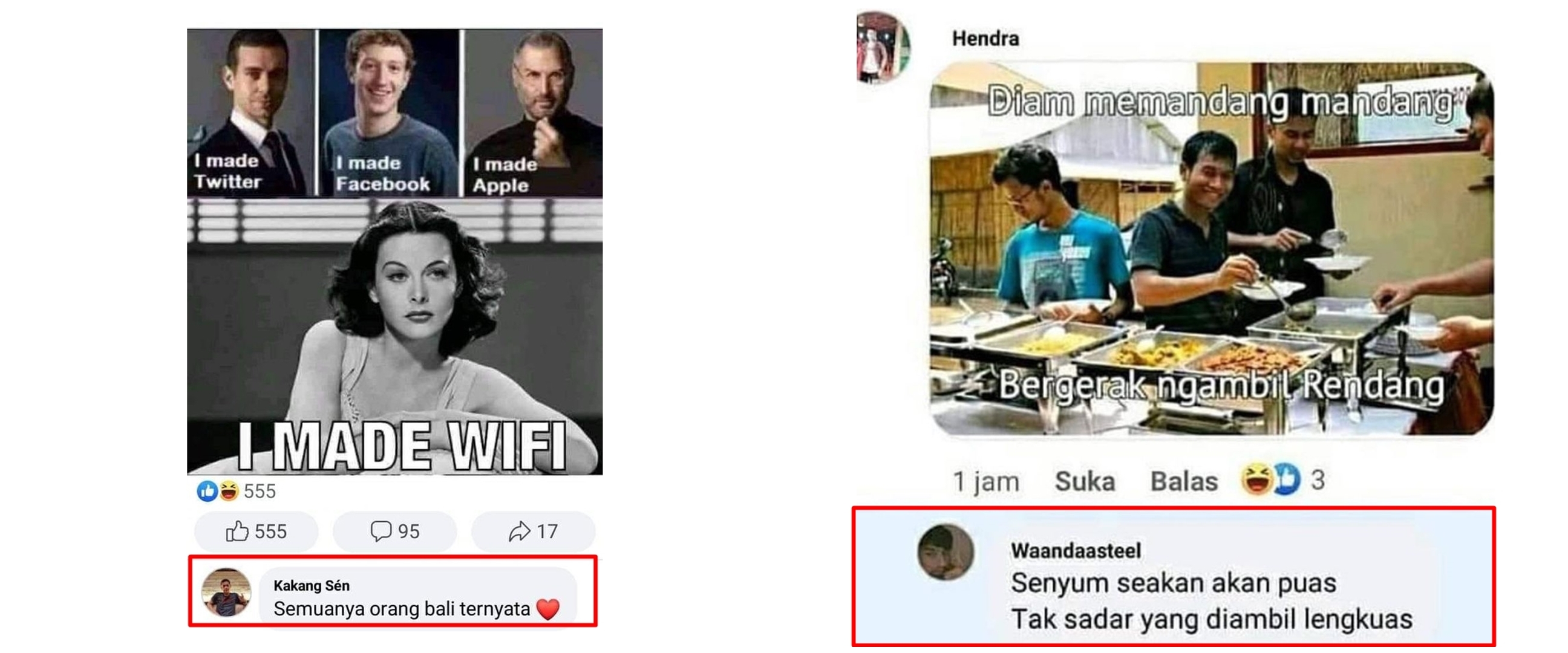 10 Foto diunggah di Facebook ini komentarnya bikin ngakak