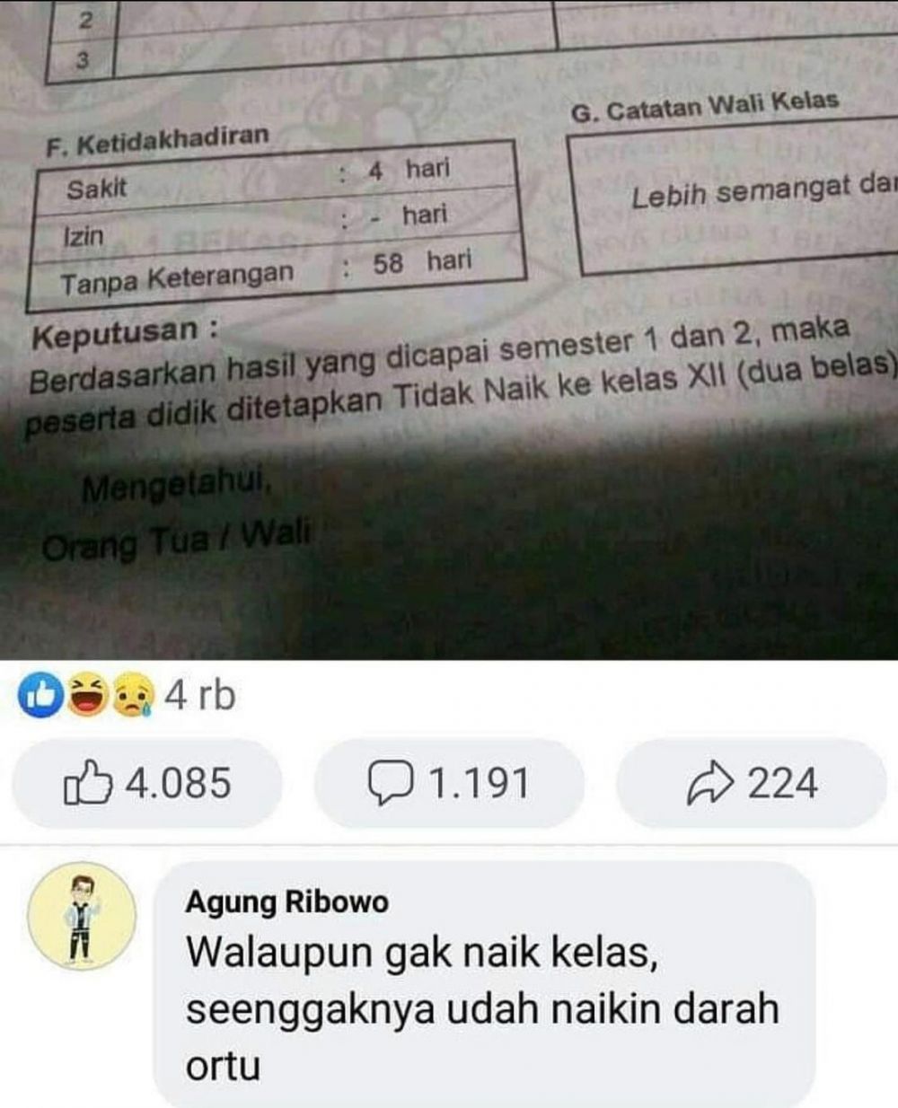 10 Foto diunggah di Facebook ini komentarnya bikin ngakak