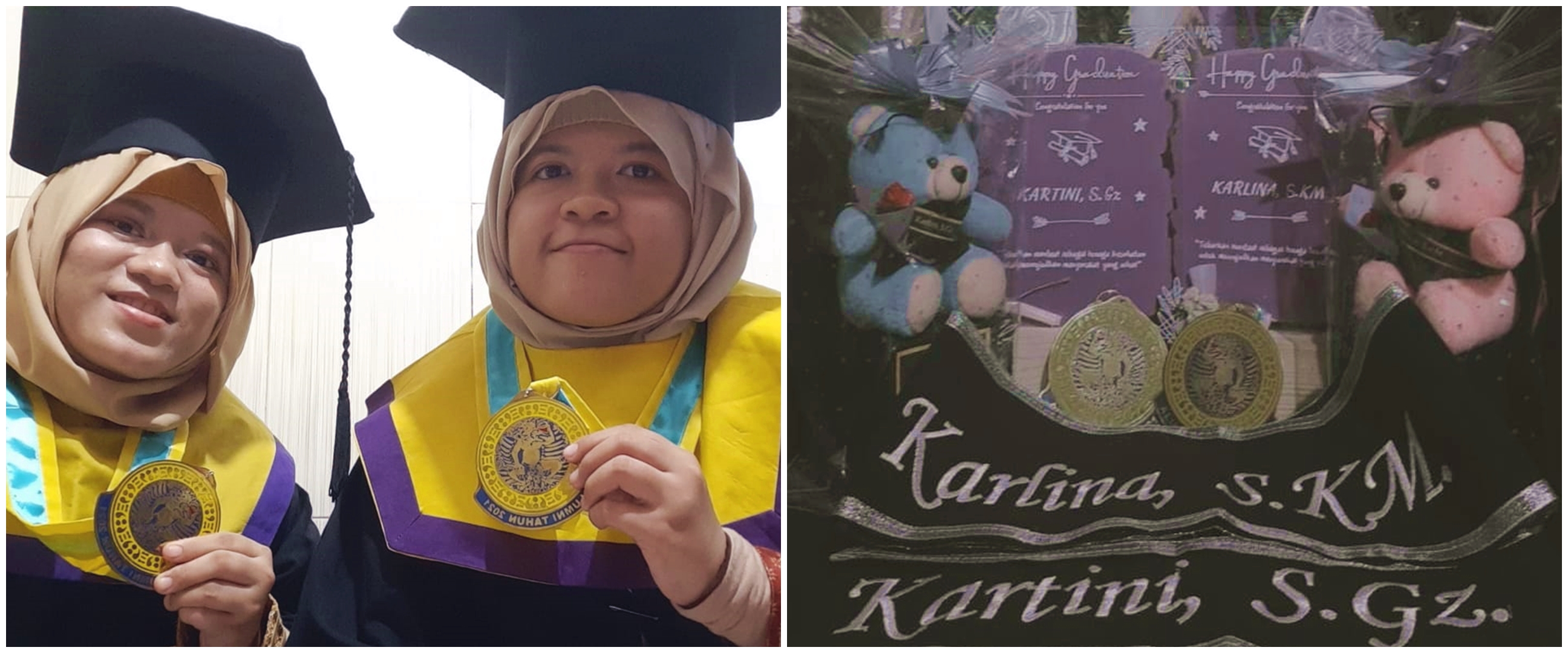 Kisah mahasiswi kembar Unair wisuda bareng, perjuangannya bikin salut