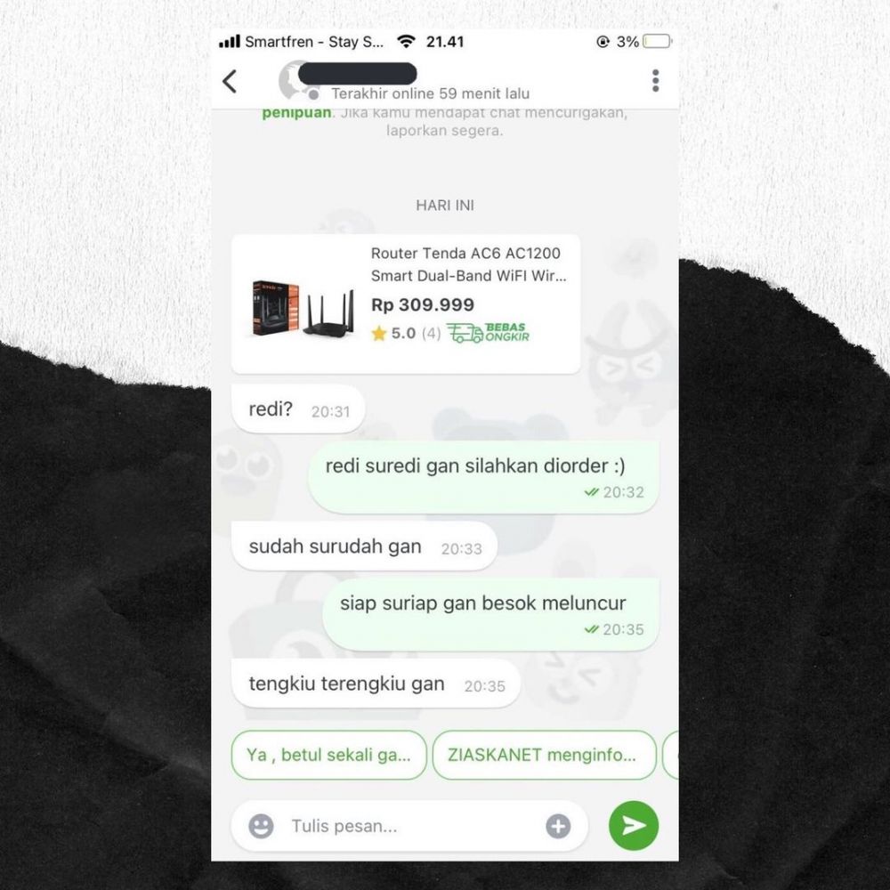 10 Chat lucu jawaban nyeleneh penjual online shop ini malah ngeselin