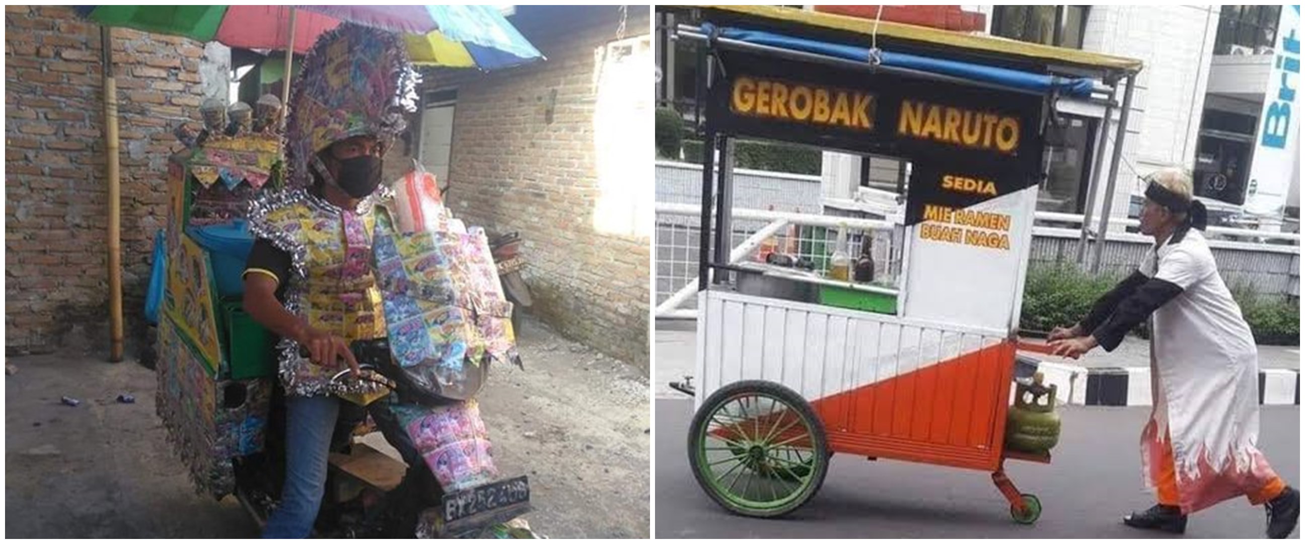 10 Potret lucu totalitas pedagang keliling ini bikin tepuk jidat