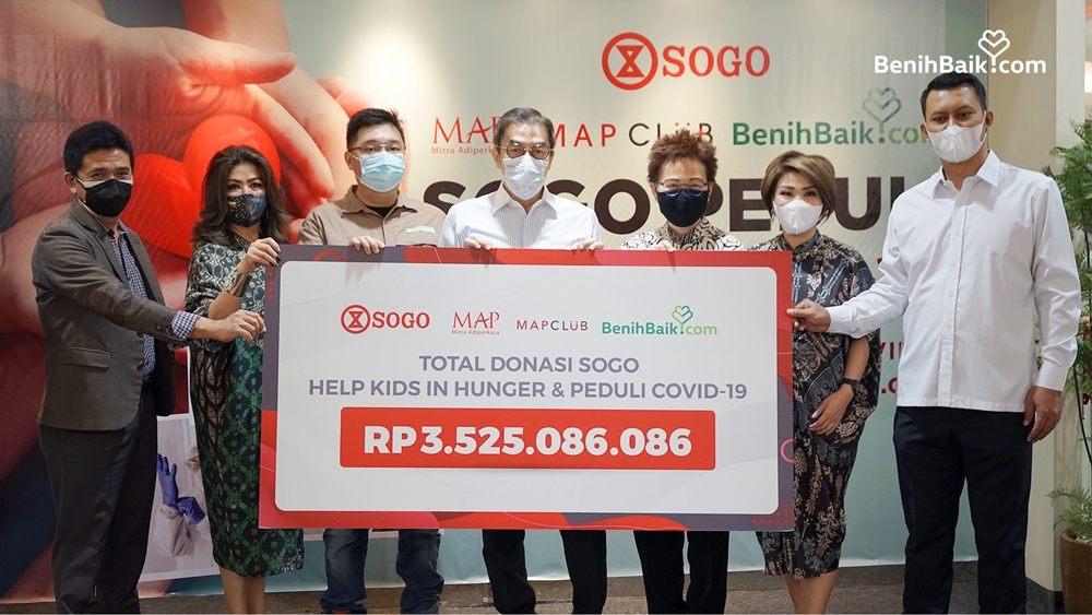SOGO donasikan lebih dari Rp1,8 miliar untuk bantu penanganan Covid-19