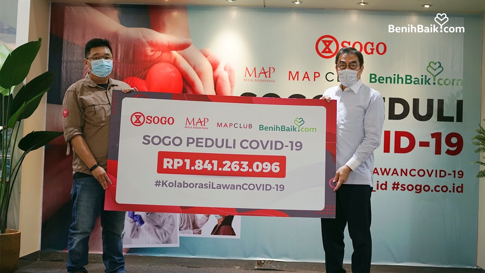SOGO donasikan lebih dari Rp1,8 miliar untuk bantu penanganan Covid-19