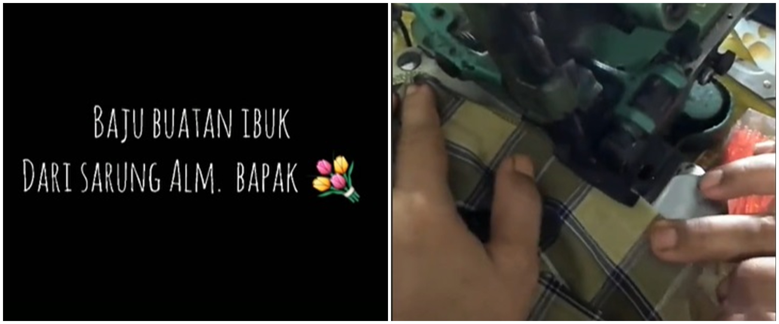 Sulap sarung peninggalan suami jadi baju, hasilnya bikin melongo