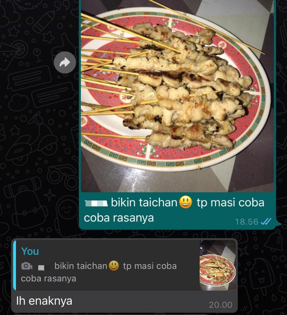 12 Chat lucu pamer masakan ini bikin perut auto kenyang