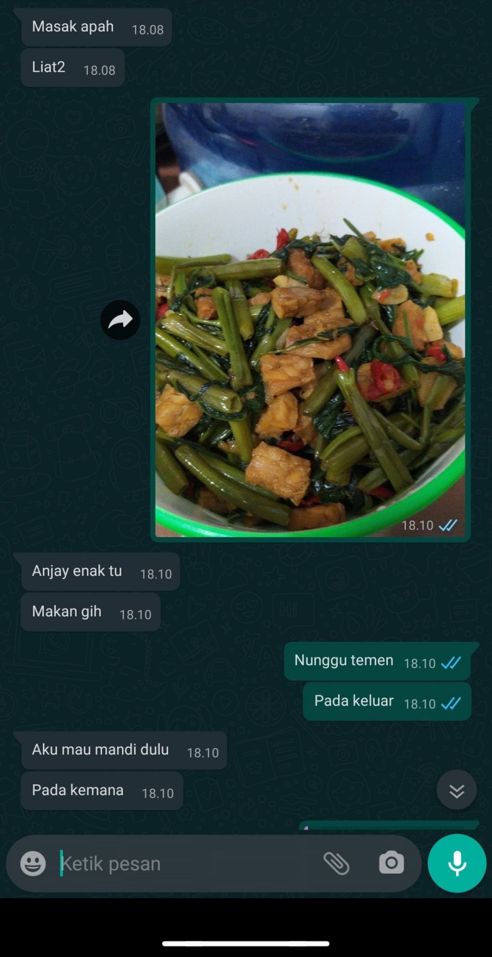 12 Chat lucu pamer masakan ini bikin perut auto kenyang