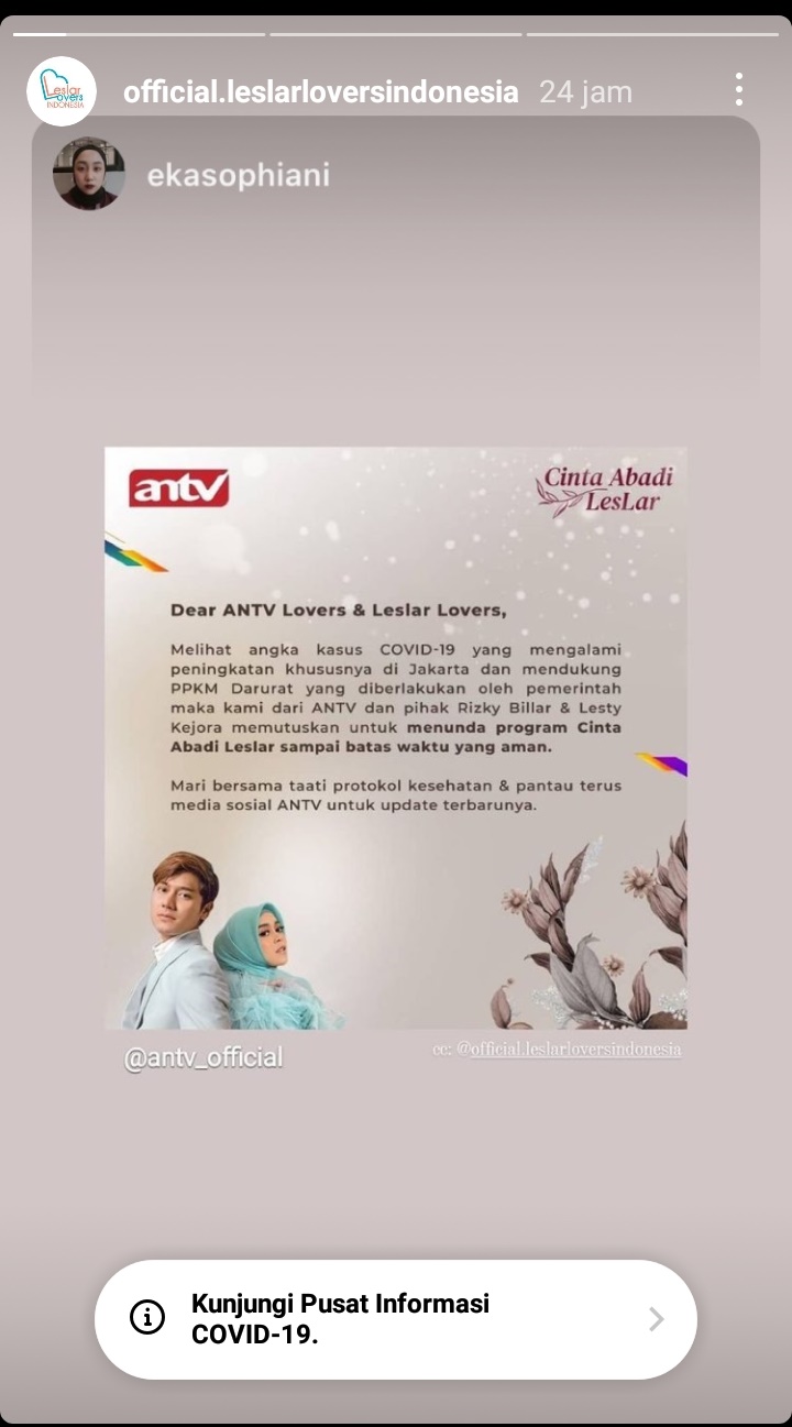 Pengajian jelang nikah Lesty & Rizky Billar ditunda, ini alasannya