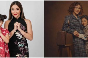 Gaya pemotretan 8 penyanyi bareng putrinya, Sarwendah tampil anggun