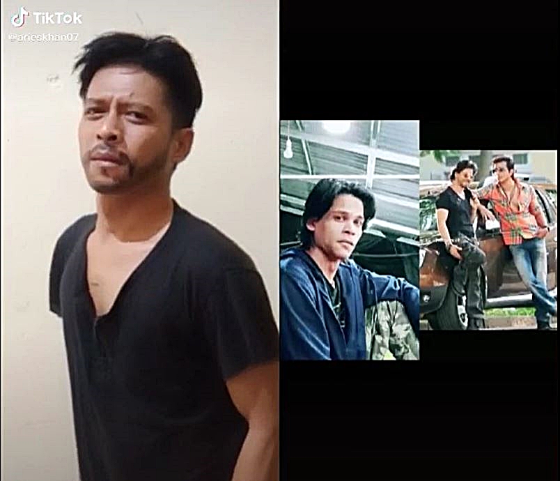 10 Potret Aris, TikTokers disebut mirip Ariel hingga Shah Rukh Khan