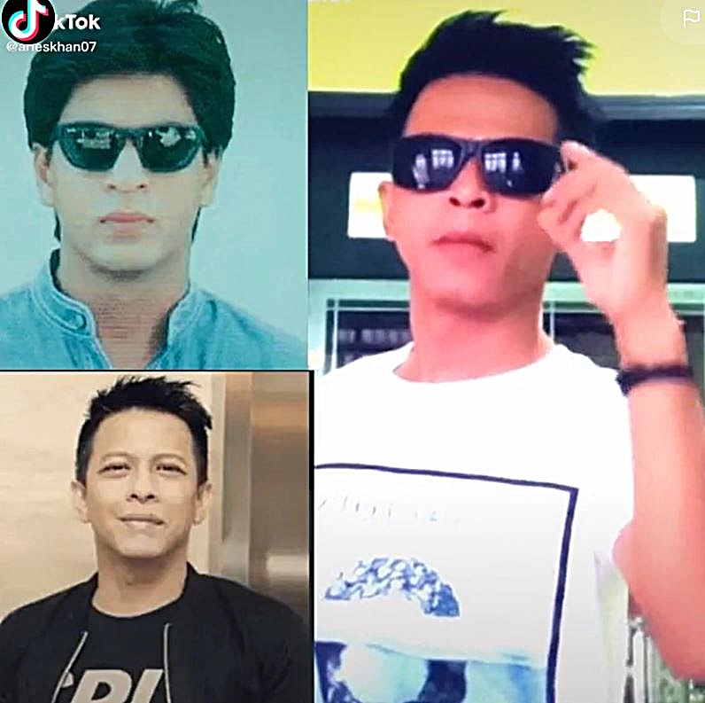 10 Potret Aris, TikTokers disebut mirip Ariel hingga Shah Rukh Khan