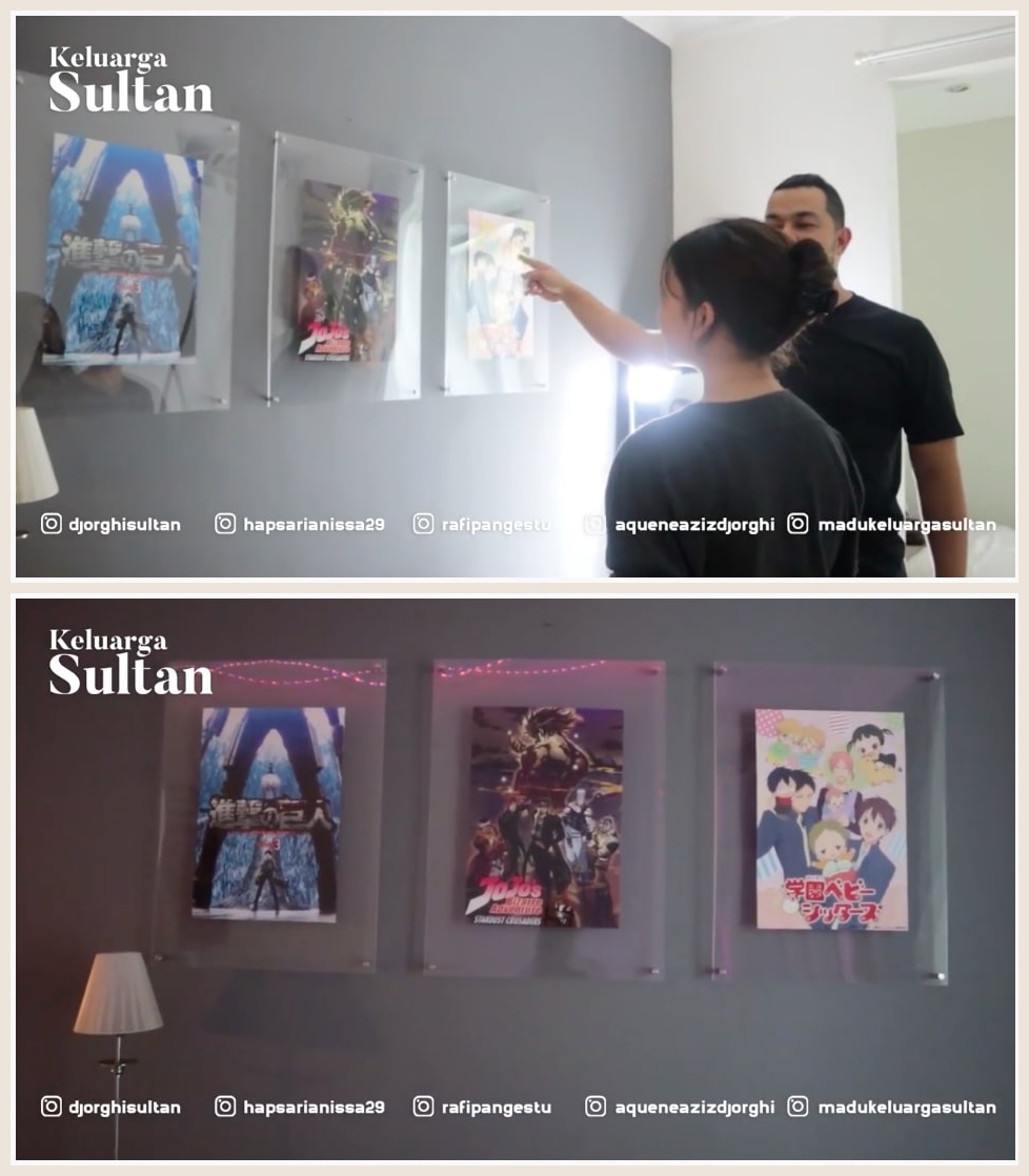 9 Potret kamar anak bungsu Sultan Djorghi, banyak koleksi manga