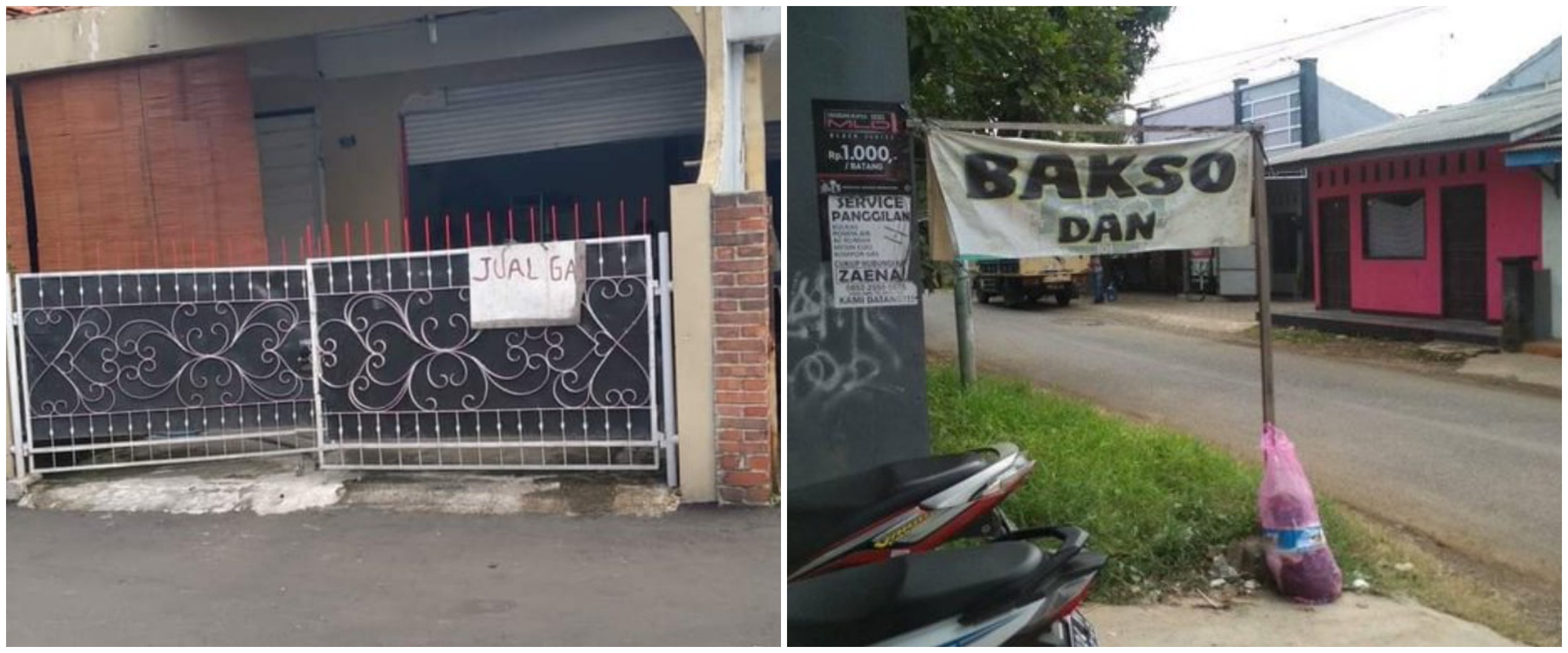 15 Tulisan jualan 'nggak jelas' ini lucunya bikin bingung