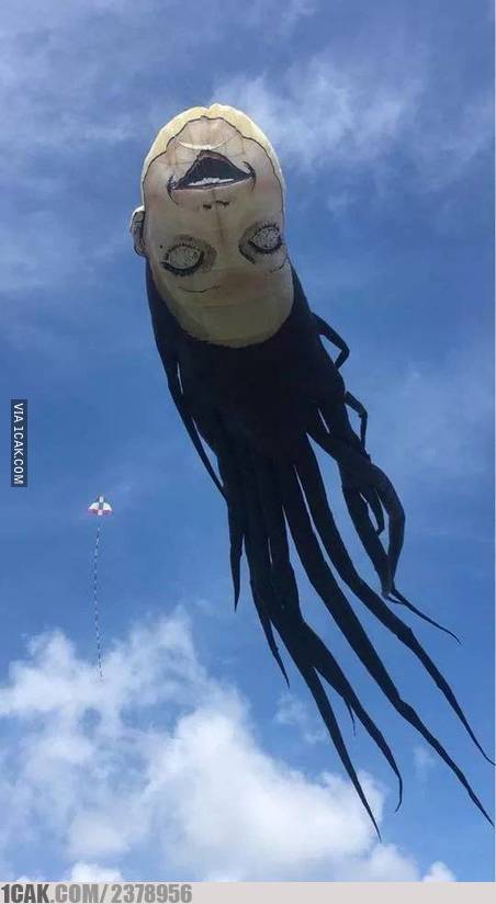 20 Bentuk nyeleneh layang-layang ini bikin males main