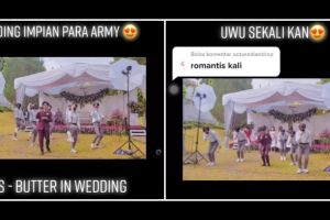 Viral aksi pengantin pria joget ala BTS, bikin Army auto iri