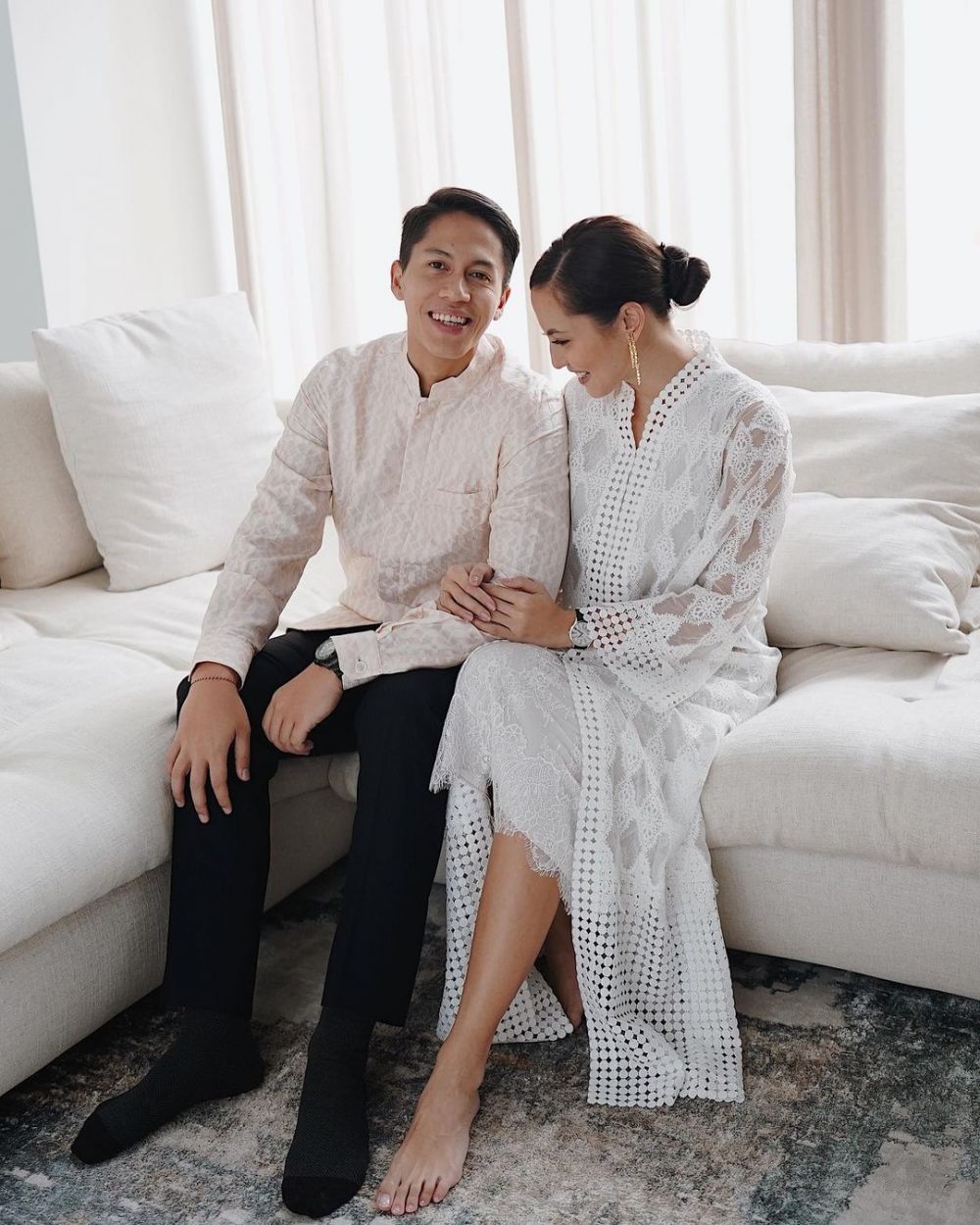 10 Momen Pevita Pearce di pengajian adik Arsyah Rasyid, curi perhatian