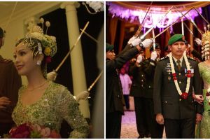 Potret pernikahan 7 seleb dengan pedang pora, penuh kenangan